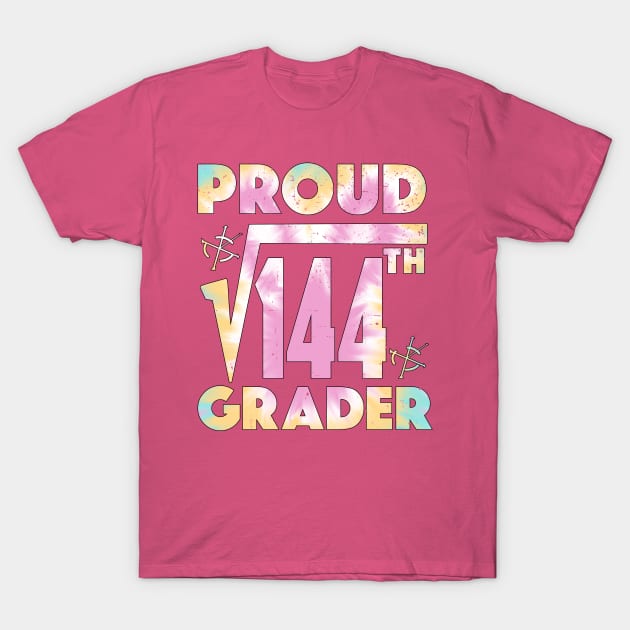 Proud 12th Grader Square Root of 144 Teachers Students T-Shirt by alcoshirts